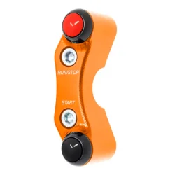 JETPRIME JP PLD 048 Interruptor de manillar derecho JETPRIME KTM 890 ADVENTURE orificios alineados NARANJA 2