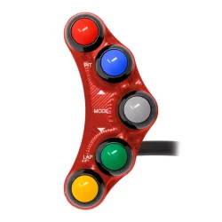 Jetprime JP PLSR 004 R Piña Izquierda RACING 5 botones Jetprime KAWASAKI ZX-10R-R 2016-2018 ROJO