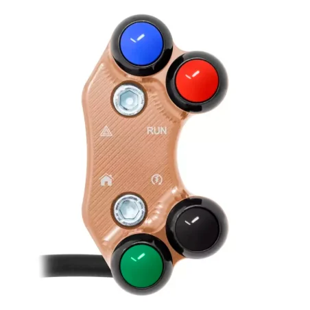 JETPRIME JP PLDB 016 O Interruptor de manillar derecho JETPRIME Triumph Street Triple 765 RS/MOTO2 orificios desalineados COBRE
