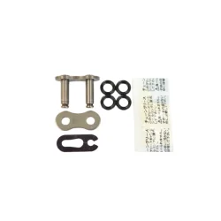 EK CHAIN 520SRX2-STL Enganche de cadena EK tipo clip semi abierto 520SRX2 QX-Ring 520 - Acero / Acero