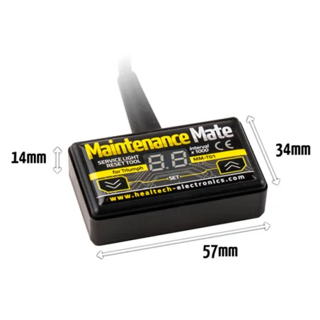 Maintenance Mate Resetear Intervalo de Servicio HEALTECH MM-T01 para motos Triumph