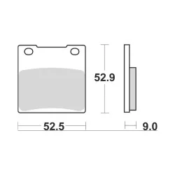 Kopie von BREMBO 07HO59SP Bremsbeläge hinten