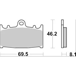 BREMBO SR 07KA13SR Bremsbeläge