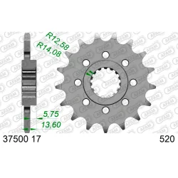 AFAM 37500 Piñón AFAM acero estándar 37500 520 APRILIA RS 660 2020-2025