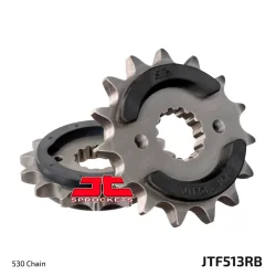 JT SPROCKETS JTF513 Piñón con goma anti-ruido JT SPROCKETS JTF513 acero 530