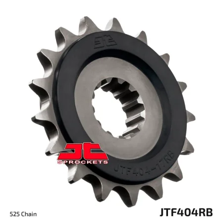 JTF704 Piñón con goma anti-ruido JT SPROCKETS acero JTF404 paso 525