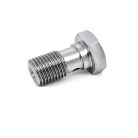 Racord / tornillo banjo simple para bombas Brembo y Accossato. Un solo latiguillo