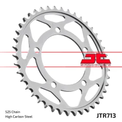 JT Sprockets Corona JT SPROCKETS acero estándar PLATA JTR713 Paso 525