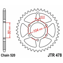 Kopie von Kopie von Kopie von Kopie von Kopie von Kopie von Corona Transmisión JT Sprockets ACERO 525 NEGRO