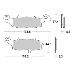 Pastillas de freno BREMBO SR 07KA19SA Pinza Izquierda