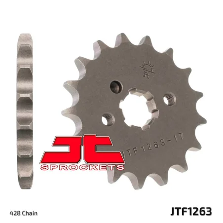 JT SPROCKETS JTF1263 Piñón JT SPROCKETS acero estándar JTF1263 - Paso 428