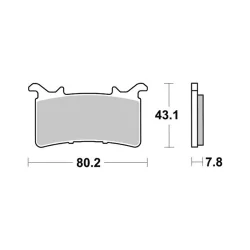 Kopie von copy of Bremsbeläge BREMBO 07GR90SA 2