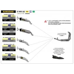 COLECTORES ARROW NO HOMOLOGADOS EN ACERO INOX. PARA KAWASAKI Z900 A2 17-24 2
