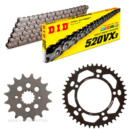 Kit de transmisión DID Reforzado CONVERSION para SUZUKI GSX-R 750 2006-2010