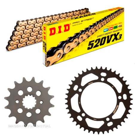 Kit de transmisión DID Reforzado CONVERSION para SUZUKI GSX-R 750 2006-2010