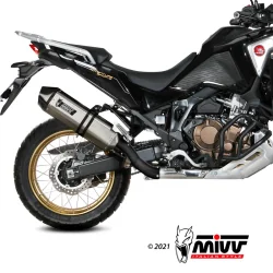 MIVV SPEED EDGE Edelstahl-Schalldämpfer für Honda CRF 1100 L Africa Twin 2020-2023 (homologiert) 2