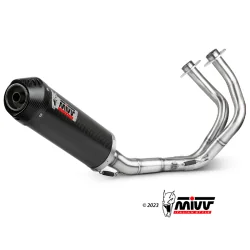 ESCAPE COMPLETO 2X1 MIVV SPORT OVALADO CARBONO KAWASAKI NINJA 650 2017-2023 / Z650 2017-2023