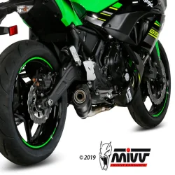 MIVV MIVV SPORT OVAL CARBON 2X1 KOMPLETTE AUSPUFFANLAGE FÜR KAWASAKI NINJA 650 2017-2023 / Z650 2017-2023 2
