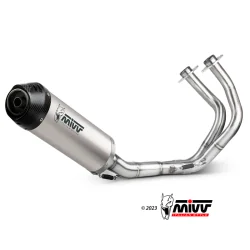 MIVV ESCAPE COMPLETO 2X1 MIVV SPORT OVAL TITANIO-CARBONO KAWASAKI NINJA 650 2017-2023 / Z650 2017-2023