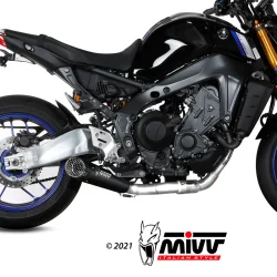 MIVV X-M5 Komplettauspuffanlage Edelstahl Schwarz Yamaha MT-09 / SP / FZ-09 2021-2023 2