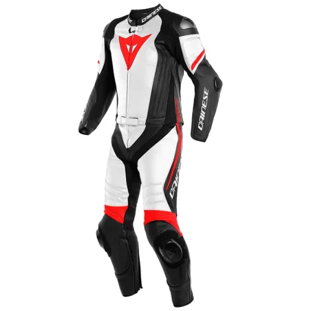 MONO DAINESE 4 SCHWARZE-MAT-WEISSE UND ROT FLUOR