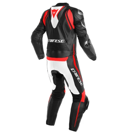MONO DAINESE 4 SCHWARZE-MAT-WEISSE UND ROT FLUOR