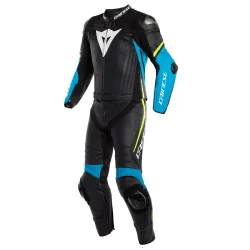MONO DAINESE LAGUNA SECA 4 BLANCO-AZUL FUEGO Y AMARILLO FLUOR