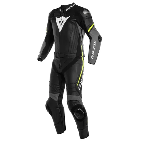 MONO DAINESE LAGUNA SECA 4 NEGRO-AMARILLO FLUOR Y GRIS CARBÓN