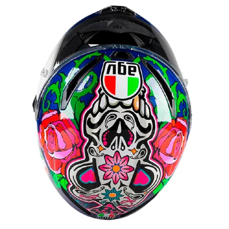 CASCO AGV VELOCE S ROSSI SOLELUNA 2017