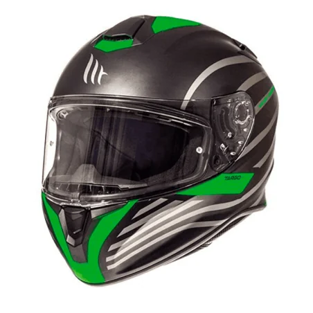 Casco MT Targo Doppler verde negro