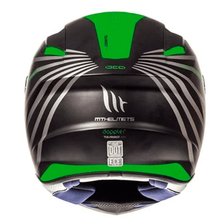 Casco MT Targo Doppler verde negro