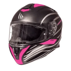Casco MT Targo Doppler rosa negro