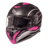 Casco MT Targo Doppler rosa negro