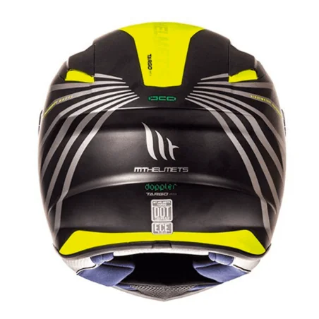 Casco MT Targo Doppler amarillo negro
