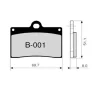 ZCOO Pastillas de freno B001 EXC (ENDURANCE)