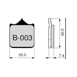 Bremsbeläge ZCOO B003 EXC (ENDURANCE)