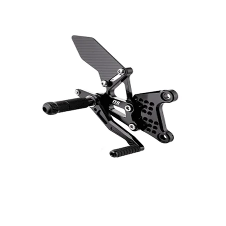 ITR ESTRIBERAS MULTIRREGULABLES - KAWASAKI ZX6R 2009-2020 - NEGRO IT2015N