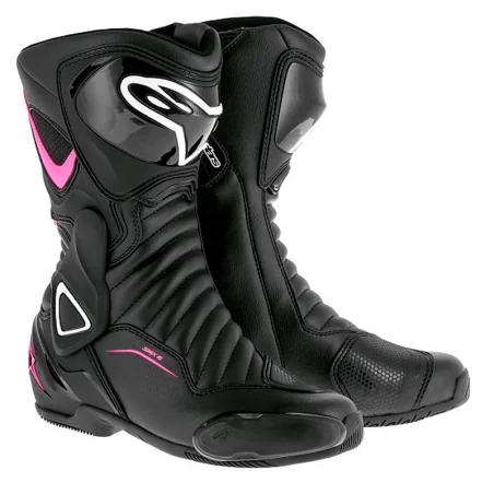 BOTAS ALPINESTARS STELLA SMX-6 V2 SEÑORA NEGRO / FUCSIA / BLANCO