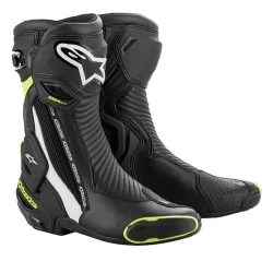 STIEFEL ALPINESTARS SMX PLUS V2 SCHWARZ / WEISS / NEONGELB