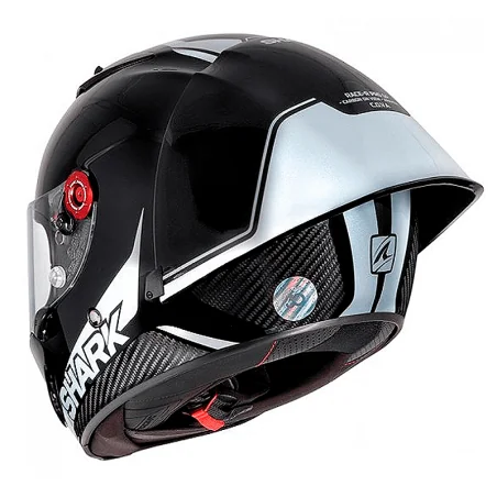 HELM SHARK RACE-R PRO GP 30 ANIVERSARIO DER NEGRO / CARBONE / PERLE