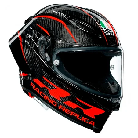 CASCO AGV PISTA GP RR PERFORMANCE CARBONO / ROJO