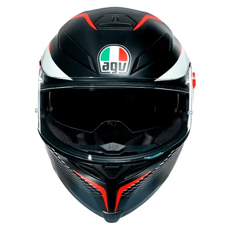 HELM AGV K-5 S PINLOCK MAXVISION THUNDER MATT SCHWARZ / WEISS / ROT