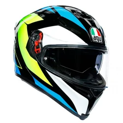 KOPFHÖRER AGV K-5 S PINLOCK MAXVISION CORE SCHWARZ / CYAN / GELB FLUO