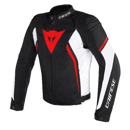CHAQUETA DAINESE AVRO D2 TEX NEGRO / BLANCO / ROJO