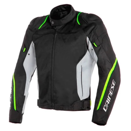 Chaqueta DAINESE AIR Master Tex NEGRO / GLACIAR-GRIS / FLUOR-AMARILLO