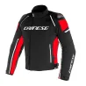 CHAQUETA DAINESE RACING 3 D-DRY NEGRO / ROJO