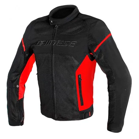 CHAQUETA DAINESE AIR FRAME D1 TEX NEGRO Y ROJO