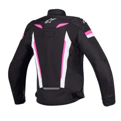 CHAQUETA ALPINESTARS STELLA T-GP PLUS R V2 SEÑORA NEGRO / BLANCO / FUCSIA 2