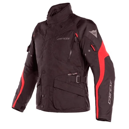 CHAQUETA DAINESE TEMPEST 2 D-DRY NEGRO / TOUR ROJO