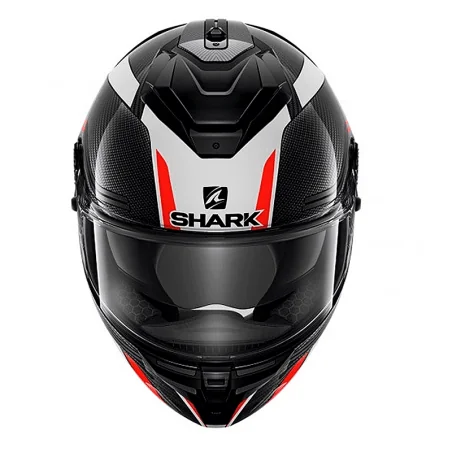 HELM SHARK SPARTAN GT CARBON TRACKER CARBON / BLAU / ROT